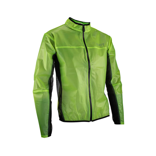LEATT KURTKA PRZECIWDESZCZOWA MTB ROWEROWA (PÓŁPRZEŹROCZYSTA) JACKET RACECOVER LIME KOLOR ŻÓŁTY ROZMIAR L