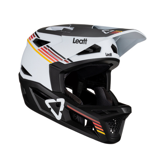 LEATT KASK ROWEROWY MTB GRAVITY 4.0 V23 HELMET WHITE KOLOR BIAŁY/CZARNY ROZMIAR L (59-60 cm)