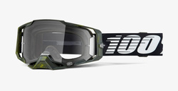 100 PROCENT GOGLE MODEL ARMEGA SOLEDAD - CLEAR LENS - KOLOR CZARNY/ZIELONY SZYBKA PRZEŹROCZYSTA