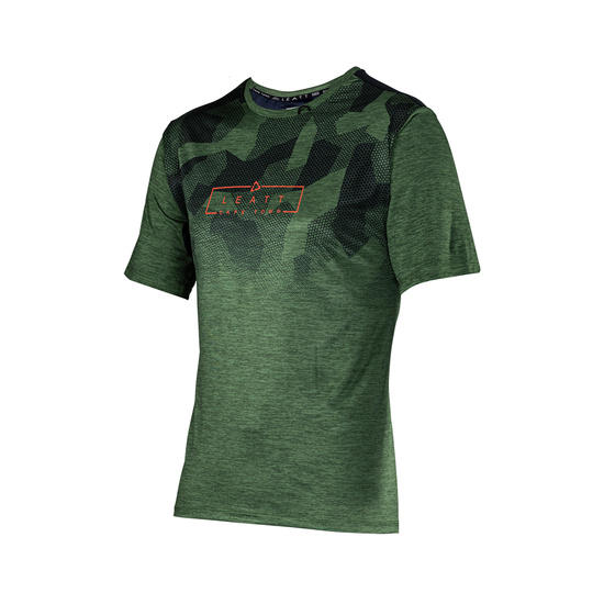 LEATT KOSZULKA ROWEROWA MTB TRAIL 1.0 JERSEY SPINACH KOLOR ZIELONY ROZMIAR M