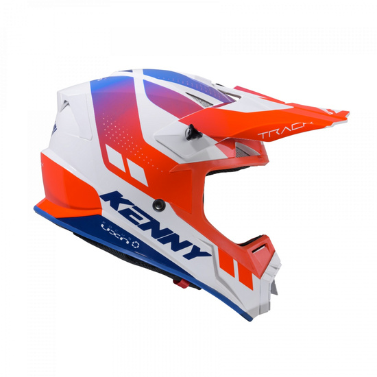 KENNY RACING KASK CROSS/ENDURO MODEL TRACK GRAPHIC PATRIOT KOLOR BIAŁY/NIEBIESKI/CZERWONY ROZMIAR M ( 57 - 58 CM )