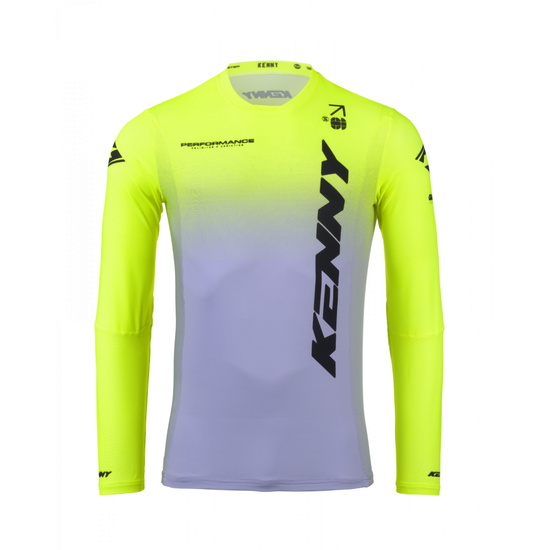 KENNY RACING KOSZULKA CROSS/ENDURO MODEL PERFORMANCE GRADIENT GREY/NEON YELLOW KOLOR SZARY/ŻÓŁTY FLUO/CZARNY ROZMIAR XXXL