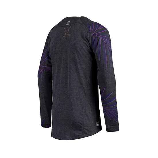 LEATT KOSZULKA ROWEROWA MTB GRAVITY 2.0 JERSEY PALM KOLOR GRAFITOWY ROZMIAR XL