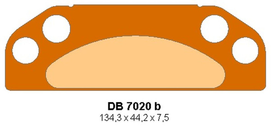 DELTA BRAKING KLOCKI HAMULCOWE KH659 (HAMULEC PARKINGOWY) LEWY PRZÓD POLARIS RANGER EV ELECTRIC '10-'22, RANGER 500 '08-'13, RANGER 700 '06-'09, RANGER 800 '10-'14, RANGER 900 DIESEL ;11-'14, RZR 1000 XP '14-'22