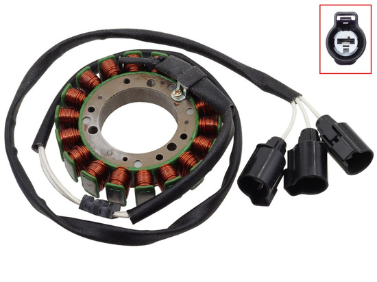BRONCO 2024/10 UZWOJENIE ALTERNATORA STATOR KAWASAKI KVF 750 BRUTE FORCE '08-'11, KRF 750 TERYX '08-'12 (OEM: 21003-0071; 21003-0077; 21003-0099)