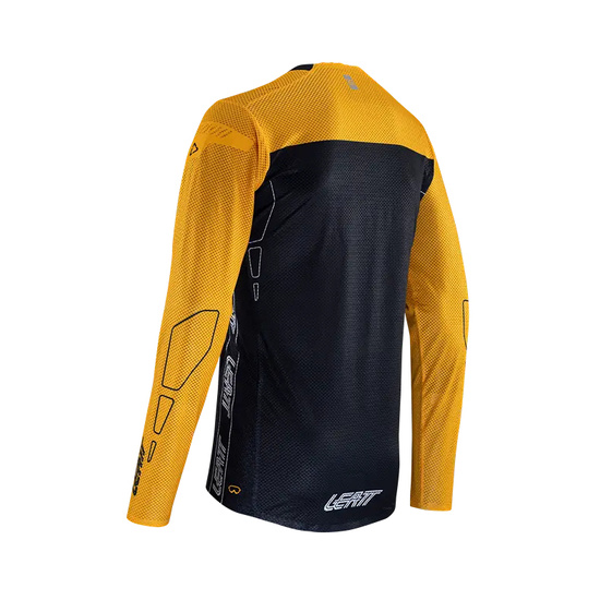 LEATT KOSZULKA ROWEROWA MTB GRAVITY 4.0 JERSEY GOLD KOLOR ZŁOTY/CZARNY ROZMIAR L