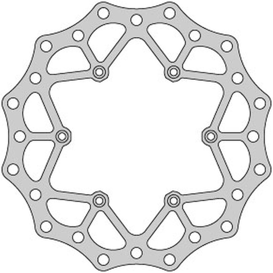 DELTA BRAKING TARCZA HAMULCOWA PRZÓD SUZUKI RM 125 '88-10, RM 250 '88-10, DRZ 250 '01-07, YAMAHA YZ 125 '01-16, YZ/YZF/WR 250 '01-16, WRF/YZF 426/450 '02-16, WAVE ULTRA LIGHT (250X118X3MM) (6X6,5MM) (NG675,NG276)