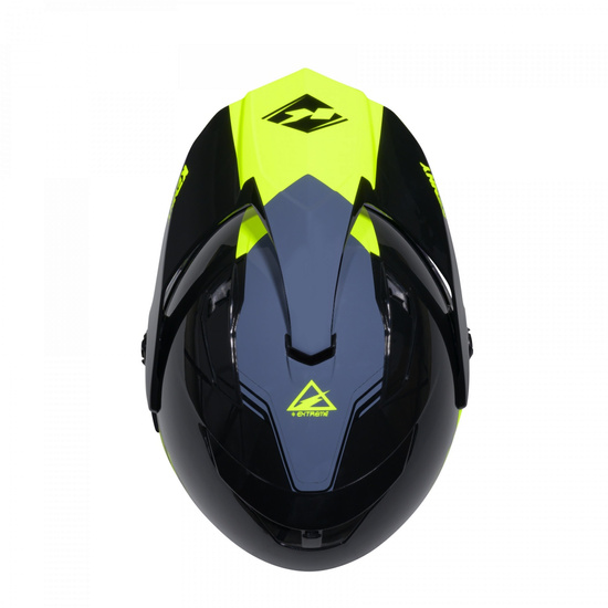 KENNY RACING KASK DUAL ADVENTURE MODEL EXTREME GRAPHIC NEON YELLOW KOLOR CZARNY/SZARY/ŻÓŁTY ROZMIAR XXL (63 - 64 CM)