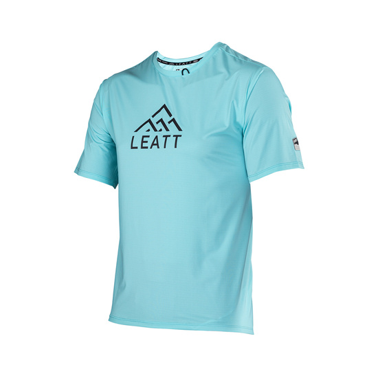LEATT KOSZULKA ROWEROWA MTB TRAIL 1.0 X-FLOW JERSEY AQUA KOLOR NIEBIESKI ROZMIAR M