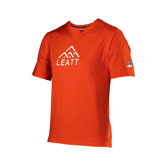 LEATT KOSZULKA ROWEROWA MTB TRAIL 1.0 X-FLOW JERSEY GLOW KOLOR CZERWONY ROZMIAR S