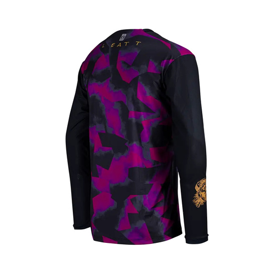 LEATT KOSZULKA ROWEROWA MTB GRAVITY 3.0 JERSEY PURPLE KOLOR FIOLETOWY/CZARNY ROZMIAR M