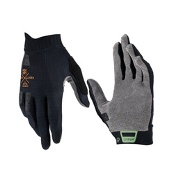 LEATT RĘKAWICE ROWEROWE (DAMSKIE) MTB 1.0 GRIPR GLOVE STEALTH KOLOR CZARNY ROZMIAR L