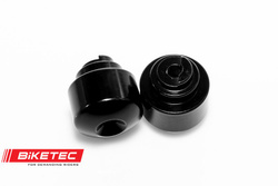 BIKETEC KOŃCÓWKI/CIĘŻARKI KIEROWNICY HONDA (PATRZ OPIS DODATKOWY) KOLOR CZARNY 2403030000, OEM: 53105-MFJ-D00