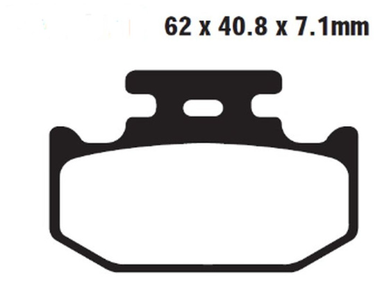 DELTA BRAKING KLOCKI HAMULCOWE KH497 HAMULEC POSTOJOWY / PARKING BRAKE YAMAHA YXC 700 VIKING '15-'22, YXM 700 WOLVERINE/VIKING '14-'22, YXR 700 RHINO '09-'13, YXZ 1000R '16-'22