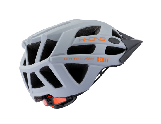 KENNY RACING KASK ROWEROWY MTB MODEL K-ONE GREY/ORANGE KOLOR SZARY/POMARAŃCZOWY ROZMIAR S/M