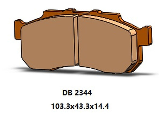 DELTA BRAKING KLOCKI HAMULCOWE KH712 PRZÓD HONDA SXS 500 PIONEER '15-'22, SXS 520 PIONEER '21-'22, SXS 700 PIONEER '16-'22