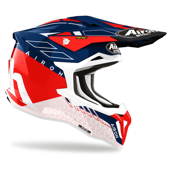 Kask AIROH Strycker Skin czerwony połysk