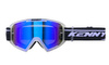 KENNY RACING GOGLE MODEL TRACK+ KID / JUNIOR / DZIECIĘCE CLEAR CRYSTAL - BLUE LENS - KOLOR PRZEŹROCZYSTY/CZARNY SZYBKA NIEBIESKIE LUSTRO