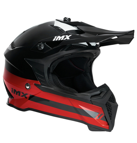Kask iMX FMX-02 czarno czerwony