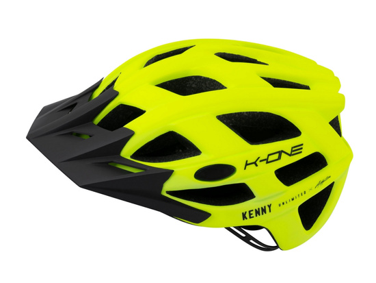 KENNY RACING KASK ROWEROWY MTB MODEL K-ONE NEON YELLOW KOLOR ŻÓŁTY FLUO/CZARNY ROZMIAR L/XL