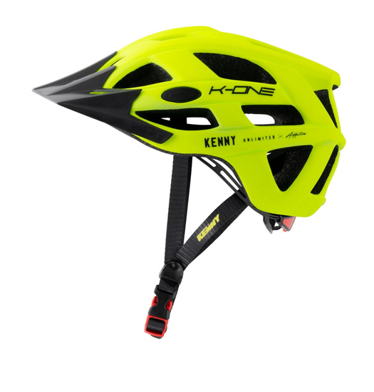 KENNY RACING KASK ROWEROWY MTB MODEL K-ONE NEON YELLOW KOLOR ŻÓŁTY FLUO/CZARNY ROZMIAR L/XL