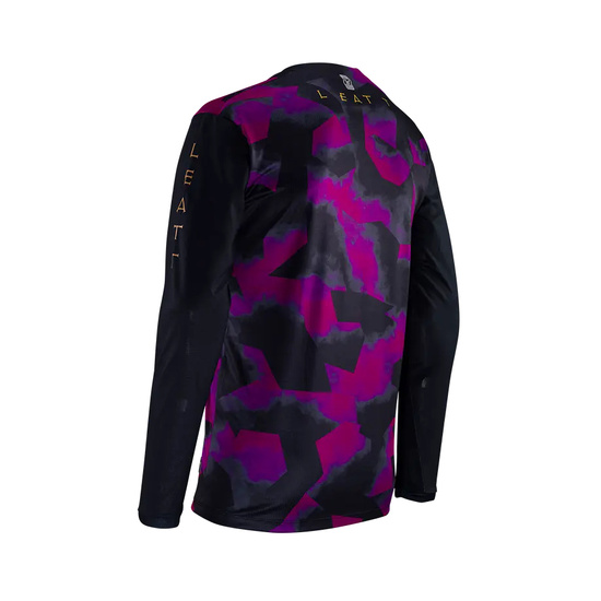 LEATT KOSZULKA ROWEROWA MTB GRAVITY 3.0 JERSEY PURPLE KOLOR FIOLETOWY/CZARNY ROZMIAR M