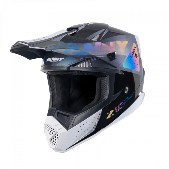 KENNY RACING KASK CROSS/ENDURO MODEL TRACK GRAPHIC ZOOM BLACK KOLOR CZARNY/SZARY/BIAŁY/KAMELEON ROZMIAR XXL ( 63 - 64 CM )