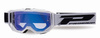 PROGRIP 2024/11 GOGLE PG3300-323 FL VISION KOLOR BIAŁY MAT (SZYBA PG3346 NIEBIESKA LUSTRZANA ANTISCRATCH, NO FOG, ANTI UV)