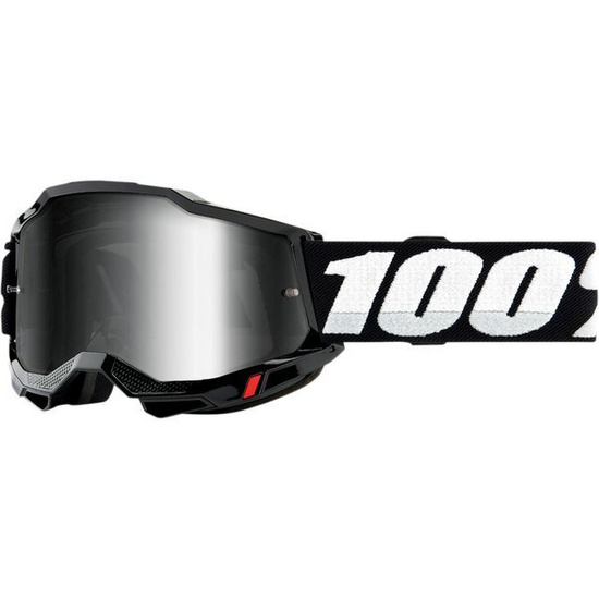 Gogle 100% Accuri 2 Black Szyba Lustrzana + Przezroczysta