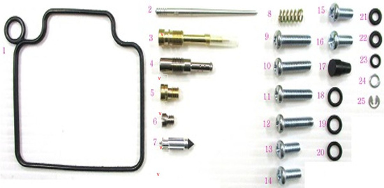 BEARING WORX ZESTAW NAPRAWCZY GAŹNIKA HONDA TRX 350 '00-'03 (26-1210)