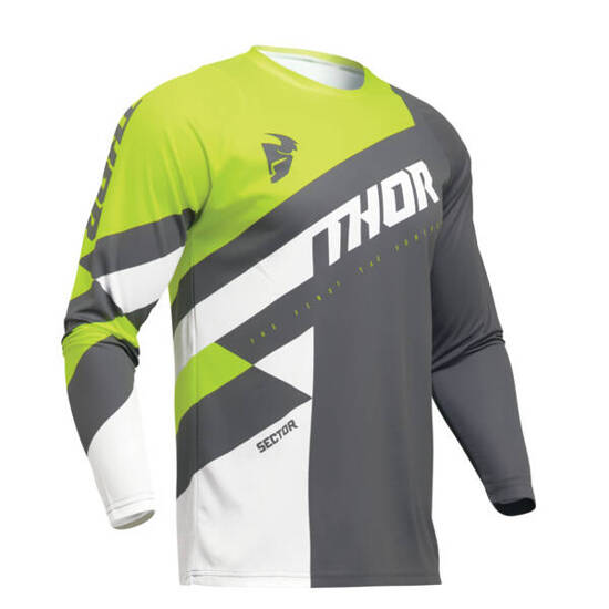 Bluza THOR SECTOR Checker fluo szara