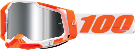 Gogle 100% Racecraft 2 Orange Szyba Lustrzana + Przezroczysta