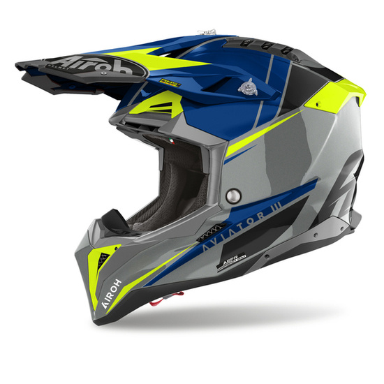 Kask AIROH Aviator 3 Push niebieski połysk