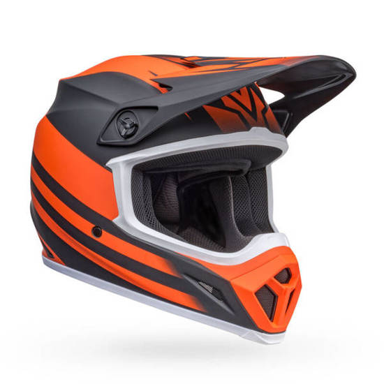 Kask BELL Mx-9 Mips Disrupt Mat czarno pomarańczowy