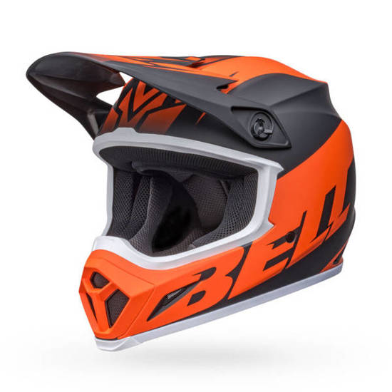 Kask BELL Mx-9 Mips Disrupt Mat czarno pomarańczowy