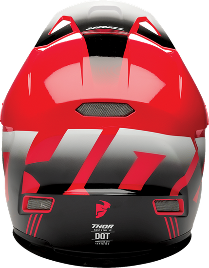 Kask THOR Sector 2 Carve czerwono czarny