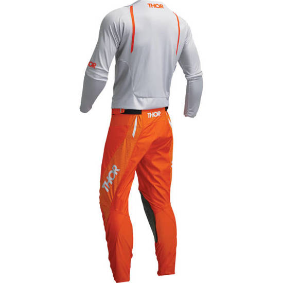 Komplet THOR Pulse Mono szaro pomarańczowy, bluza i spodnie